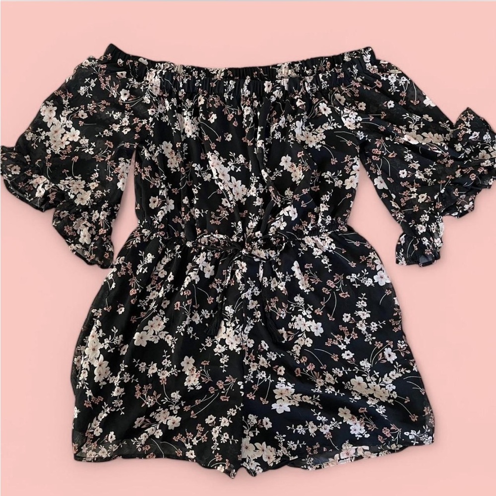 Floral Off-Shoulder Romper